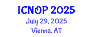 International Conference on Nanotechnology, Optoelectronics and Photonics (ICNOP) July 29, 2025 - Vienna, Austria