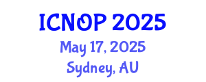 International Conference on Nanotechnology, Optoelectronics and Photonics (ICNOP) May 17, 2025 - Sydney, Australia
