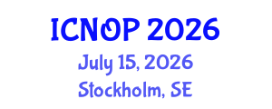 International Conference on Nanotechnology, Optoelectronics and Photonics (ICNOP) July 15, 2026 - Stockholm, Sweden