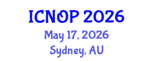 International Conference on Nanotechnology, Optoelectronics and Photonics (ICNOP) May 17, 2026 - Sydney, Australia