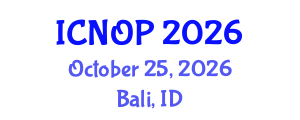 International Conference on Nanotechnology, Optoelectronics and Photonics (ICNOP) October 25, 2026 - Bali, Indonesia