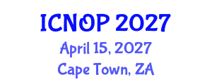 International Conference on Nanotechnology, Optoelectronics and Photonics (ICNOP) April 15, 2027 - Cape Town, South Africa International Conference on Nanotechnology, Optoelectronics and Photonics (ICNOP) April 15, 2027 - Cape Town, South Africa