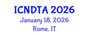 International Conference on Natural Dyes in Textile Applications (ICNDTA) January 18, 2026 - Rome, Italy