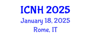 International Conference on Naval Hydrodynamics (ICNH) January 18, 2025 - Rome, Italy