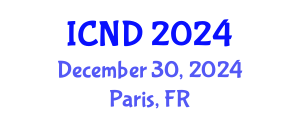 International Conference on Neurodevelopmental Disorders (ICND) December 30, 2024 - Paris, France