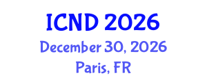 International Conference on Neurodevelopmental Disorders (ICND) December 30, 2026 - Paris, France International Conference on Neurodevelopmental Disorders (ICND) December 30, 2026 - Paris, France