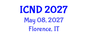 International Conference on Neurodevelopmental Disorders (ICND) May 08, 2027 - Florence, Italy International Conference on Neurodevelopmental Disorders (ICND) May 08, 2027 - Florence, Italy