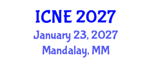 International Conference on Neurology and Epidemiology (ICNE) January 23, 2027 - Mandalay, Myanmar International Conference on Neurology and Epidemiology (ICNE) January 23, 2027 - Mandalay, Myanmar