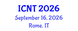 International Conference on Neurology and Therapeutics (ICNT) September 16, 2026 - Rome, Italy