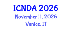 International Conference on Neuropsychiatric Disorders and Autism (ICNDA) November 11, 2026 - Venice, Italy