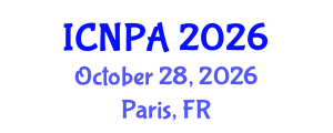 International Conference on Neutrino Physics and Astrophysics (ICNPA) October 28, 2026 - Paris, France