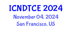 International Conference on Non-Destructive Testing in Civil Engineering (ICNDTCE) November 04, 2024 - San Francisco, United States