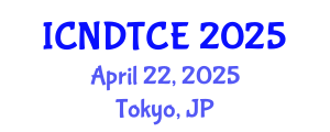 International Conference on Non-Destructive Testing in Civil Engineering (ICNDTCE) April 22, 2025 - Tokyo, Japan