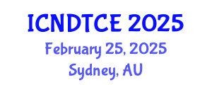 International Conference on Non-Destructive Testing in Civil Engineering (ICNDTCE) February 25, 2025 - Sydney, Australia