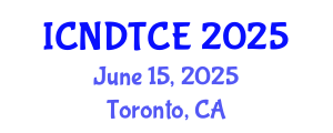 International Conference on Non-Destructive Testing in Civil Engineering (ICNDTCE) June 15, 2025 - Toronto, Canada