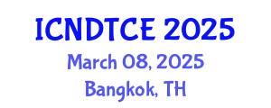 International Conference on Non-Destructive Testing in Civil Engineering (ICNDTCE) March 08, 2025 - Bangkok, Thailand