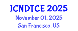 International Conference on Non-Destructive Testing in Civil Engineering (ICNDTCE) November 01, 2025 - San Francisco, United States