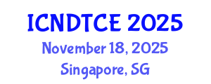 International Conference on Non-Destructive Testing in Civil Engineering (ICNDTCE) November 18, 2025 - Singapore, Singapore