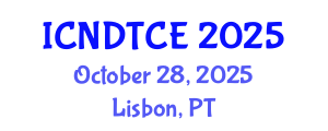 International Conference on Non-Destructive Testing in Civil Engineering (ICNDTCE) October 28, 2025 - Lisbon, Portugal