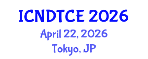 International Conference on Non-Destructive Testing in Civil Engineering (ICNDTCE) April 22, 2026 - Tokyo, Japan