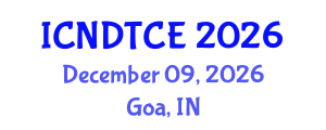 International Conference on Non-Destructive Testing in Civil Engineering (ICNDTCE) December 09, 2026 - Goa, India International Conference on Non-Destructive Testing in Civil Engineering (ICNDTCE) December 09, 2026 - Goa, India