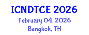 International Conference on Non-Destructive Testing in Civil Engineering (ICNDTCE) February 04, 2026 - Bangkok, Thailand