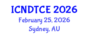 International Conference on Non-Destructive Testing in Civil Engineering (ICNDTCE) February 25, 2026 - Sydney, Australia