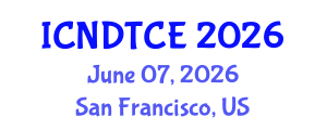 International Conference on Non-Destructive Testing in Civil Engineering (ICNDTCE) June 07, 2026 - San Francisco, United States