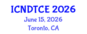 International Conference on Non-Destructive Testing in Civil Engineering (ICNDTCE) June 15, 2026 - Toronto, Canada