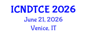 International Conference on Non-Destructive Testing in Civil Engineering (ICNDTCE) June 21, 2026 - Venice, Italy