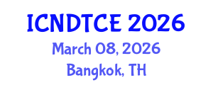 International Conference on Non-Destructive Testing in Civil Engineering (ICNDTCE) March 08, 2026 - Bangkok, Thailand