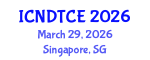 International Conference on Non-Destructive Testing in Civil Engineering (ICNDTCE) March 29, 2026 - Singapore, Singapore