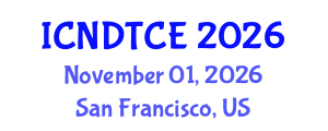 International Conference on Non-Destructive Testing in Civil Engineering (ICNDTCE) November 01, 2026 - San Francisco, United States