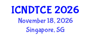 International Conference on Non-Destructive Testing in Civil Engineering (ICNDTCE) November 18, 2026 - Singapore, Singapore