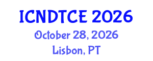 International Conference on Non-Destructive Testing in Civil Engineering (ICNDTCE) October 28, 2026 - Lisbon, Portugal