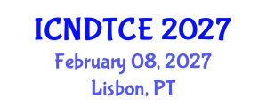 International Conference on Non-Destructive Testing in Civil Engineering (ICNDTCE) February 08, 2027 - Lisbon, Portugal International Conference on Non-Destructive Testing in Civil Engineering (ICNDTCE) February 08, 2027 - Lisbon, Portugal