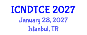 International Conference on Non-Destructive Testing in Civil Engineering (ICNDTCE) January 28, 2027 - Istanbul, Turkey International Conference on Non-Destructive Testing in Civil Engineering (ICNDTCE) January 28, 2027 - Istanbul, Turkey