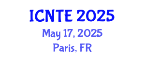 International Conference on Nondestructive Testing and Evaluation (ICNTE) May 17, 2025 - Paris, France