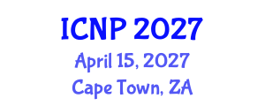 International Conference on Nuclear Physics (ICNP) April 15, 2027 - Cape Town, South Africa International Conference on Nuclear Physics (ICNP) April 15, 2027 - Cape Town, South Africa