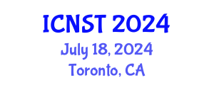 International Conference on Nuclear Science and Technology (ICNST) July 18, 2024 - Toronto, Canada