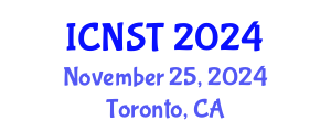 International Conference on Nuclear Science and Technology (ICNST) November 25, 2024 - Toronto, Canada