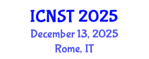 International Conference on Nuclear Science and Technology (ICNST) December 13, 2025 - Rome, Italy