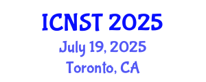 International Conference on Nuclear Science and Technology (ICNST) July 19, 2025 - Toronto, Canada
