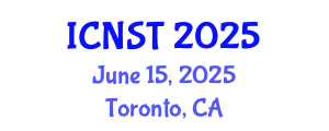 International Conference on Nuclear Science and Technology (ICNST) June 15, 2025 - Toronto, Canada
