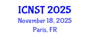 International Conference on Nuclear Science and Technology (ICNST) November 18, 2025 - Paris, France