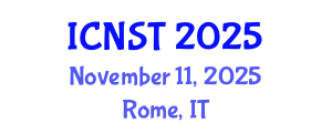International Conference on Nuclear Science and Technology (ICNST) November 11, 2025 - Rome, Italy