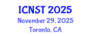 International Conference on Nuclear Science and Technology (ICNST) November 29, 2025 - Toronto, Canada