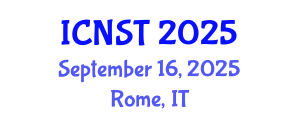 International Conference on Nuclear Science and Technology (ICNST) September 16, 2025 - Rome, Italy