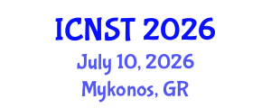 International Conference on Nuclear Science and Technology (ICNST) July 10, 2026 - Mykonos, Greece International Conference on Nuclear Science and Technology (ICNST) July 10, 2026 - Mykonos, Greece