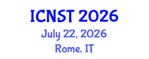 International Conference on Nuclear Science and Technology (ICNST) July 22, 2026 - Rome, Italy International Conference on Nuclear Science and Technology (ICNST) July 22, 2026 - Rome, Italy